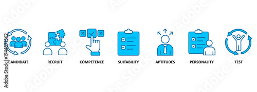 personal audit and assessment center Human resources vector illustration 