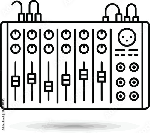 Audio mixing console control panel
