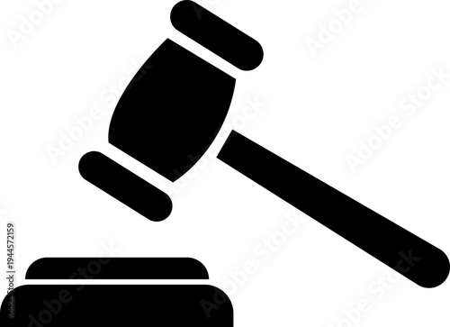 Gavel set icons. Judge gavels collection flat icon. Auction hammer icon. Gavel icon in different style. Court tribunal symbol - stock vector. isolated on transparent background