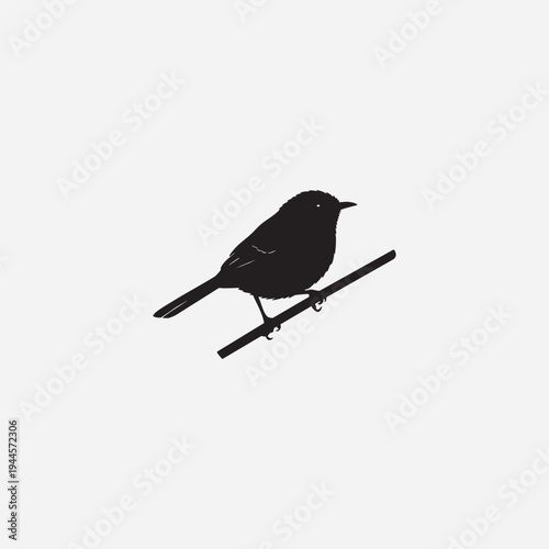 A majestic blackbird perched on a mossy branch isolated on a white background captures a serene moment of nature in high resolution