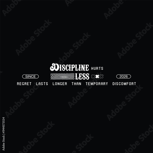 discipline over motivation motivational typography quote