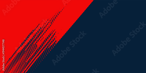 Halftone dots red and blue color pattern gradient grunge texture background. Dot pop art comic sport style vector illustration. grunge vector dots . eps 10