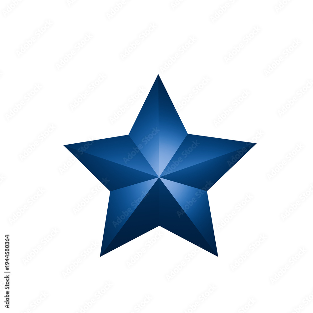 Obraz premium 3d silver star