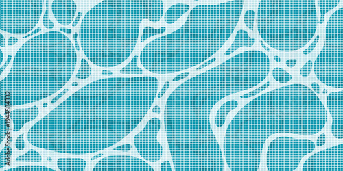 Blue and white water ripples light surface overlay background. 3d clear ocean surface pattern with reflection effect backdrop. Marble desaturated texture.