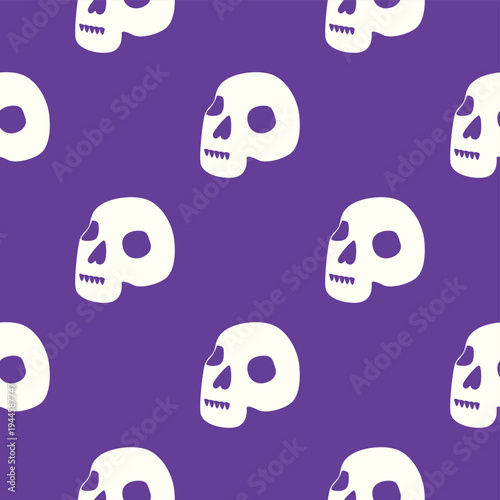 Silhouettes Magic symbols seamless pattern, with magical elements such as snake, eye, tarot cards, hand, skull, potion, moon, butterfly, mushrooms, stars. Witchcraft theme symbols and elements.