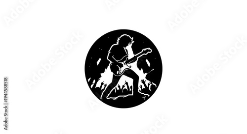 A professional guitarist playing an electric guitar in a modern studio