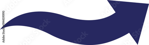 Blue Curved Arrow Icon Group in Flat Style Vector, Direction Pointer Navigation Symbol Bundle Pack, Swirl Rotate Flow Sign Silhouette Outline Design