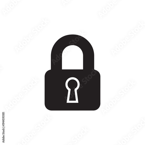 Padlock security icon vector editable EPS lock symbol