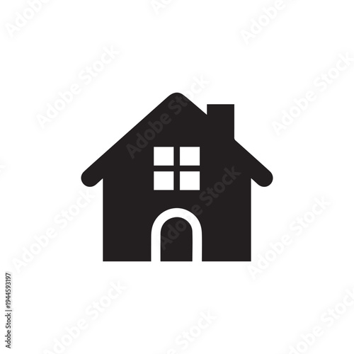 Home house icon vector editable EPS real estate symbol