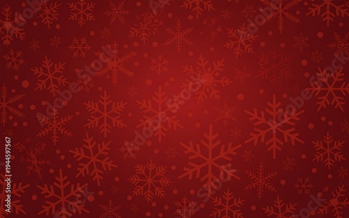 Red snowflake background