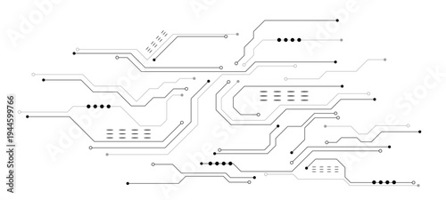 electronic circuit board with chip