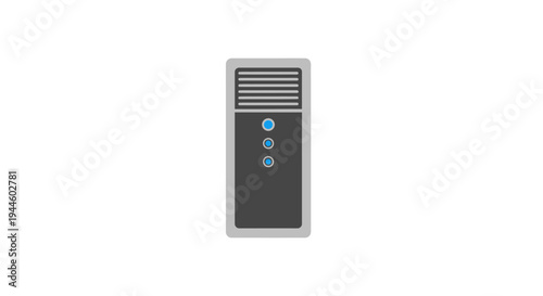 Modern Electric Shaver with Buttons and Ventilation.