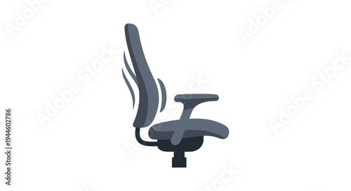 Modern ergonomic office chair design.
