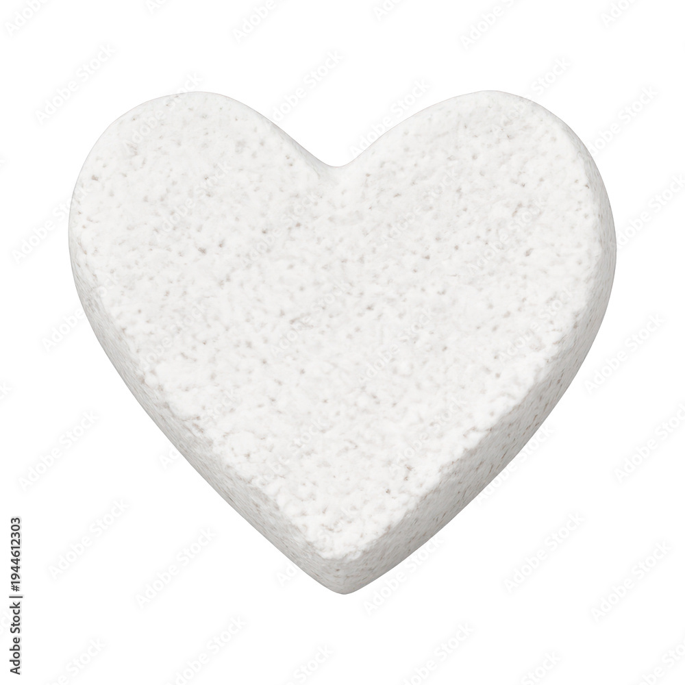 Fototapeta premium PNG Textured white heart shape
