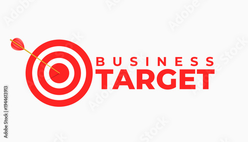 business target and goal concept background design