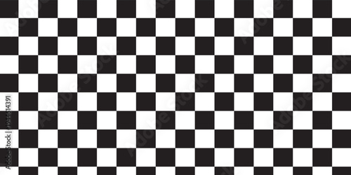 Black and white checkered pattern, Checkerboard seamless pattern