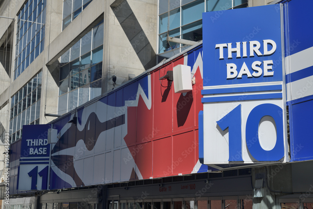 Naklejka premium Rogers Centre, gates 10 and 11 (Third Base) west side, Toronto