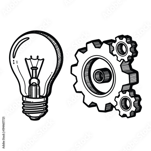 Idea Gears Innovation Concept