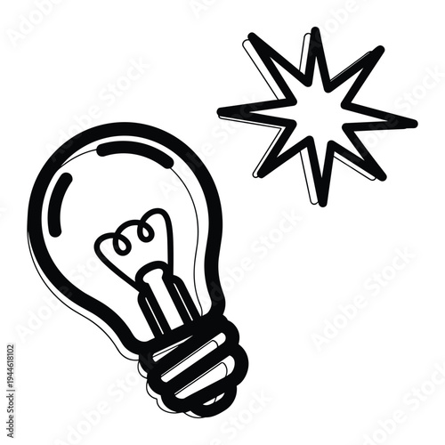 Lightbulb Idea Burst Commercial Asset