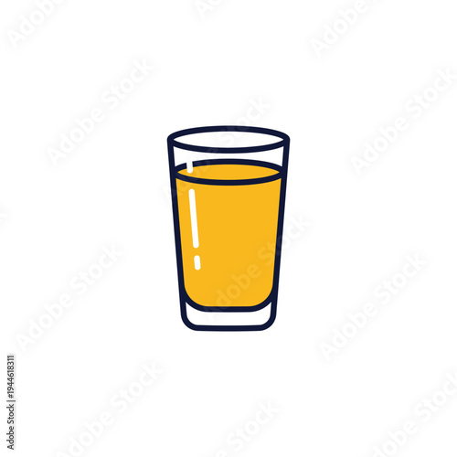 Mango Lassi Drink Glass Vector