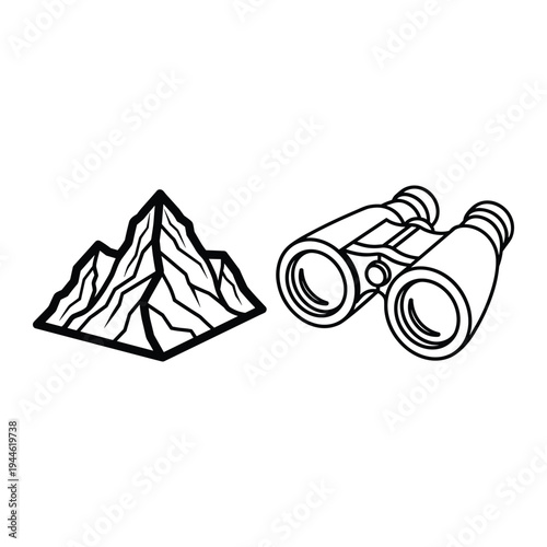 Binoculars Mountain Exploration Vision Business