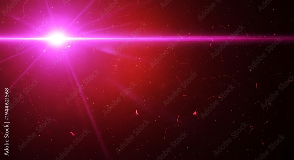Obraz premium Cosmic beam of light piercing through the dark expanse of space