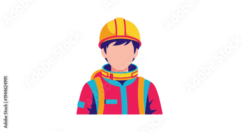 construction worker with helmet