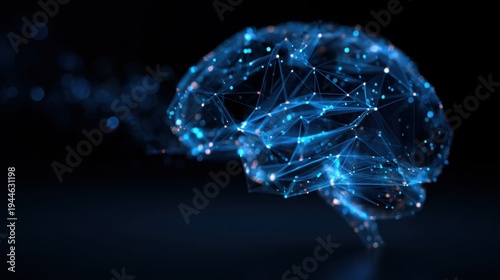 Digital Brain Network Artificial Intelligence Concept