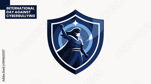 International Day Against Cyberbullying Graphic vector illustration