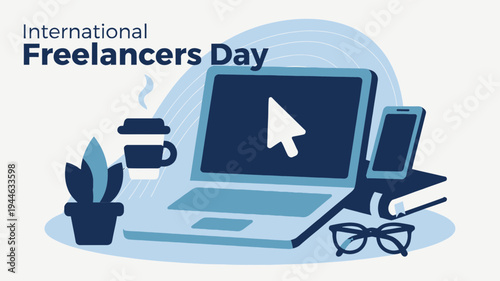 International Freelancers Day Design vector illustration