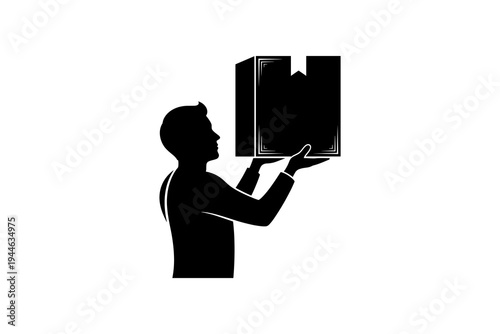 Vintage camper van adventure emblem with pine trees and retro styling