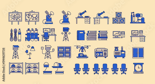 Science and Technology Icons Set