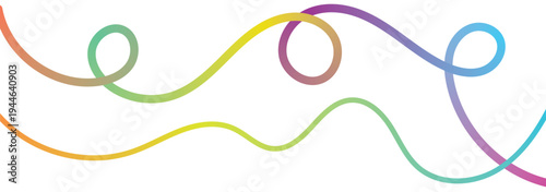 Abstract gradient waves and flowing ribbons form vibrant patterns. abstract bold wavy lines and swirls. colorful wavy lines .