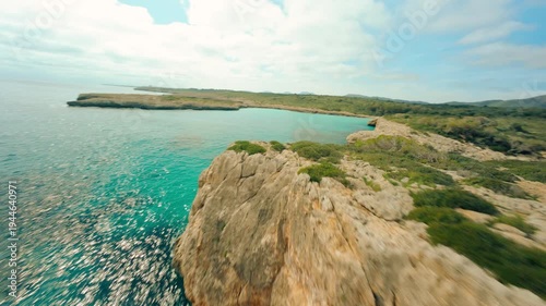 Pont natural d'Es Caló Blanc Mallorca Majorca Balearic Islands Spain