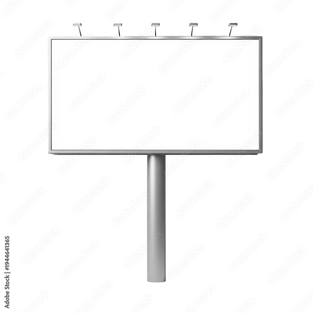 Fototapeta premium A billboard sign attached to a single metal pole