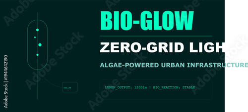 Bio-Glow Algae-Powered Urban Infrastructure: Sustainable Zero-Grid Lighting Technology Concept.