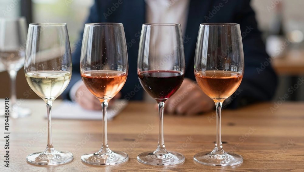 Fototapeta premium glasses of wine