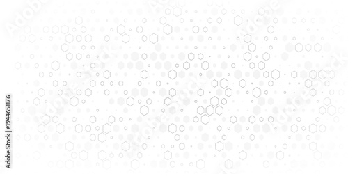 Geometric abstract background with simple hexagonal elements. Creative idea for medical, technology or science design