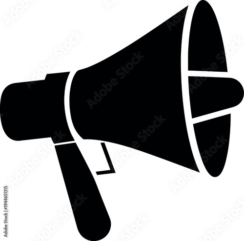 Megaphone loudspeaker announcement marketing icon