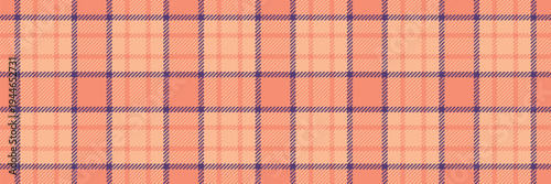 Duvet pattern texture tartan, softness fabric background vector. Gift textile plaid check seamless in orange and red colors.