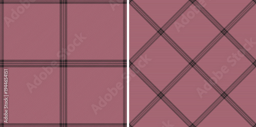 Fabric background pattern of plaid seamless textile with a vector tartan check texture. Set in stylish colors. Modern carpet trends.