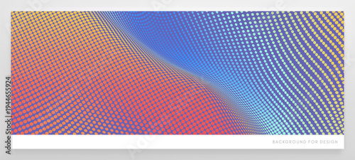 Convex background. Gradient texture. Grid surface. 3D illustration for brochure, poster, cover, card, presentation, flyer or banner.м