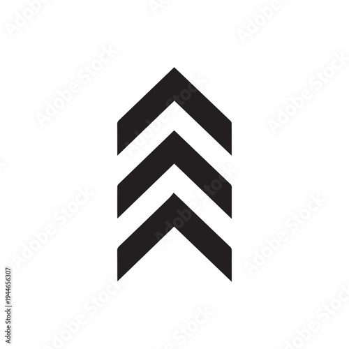 Chevron up arrow navigation icon vector editable EPS