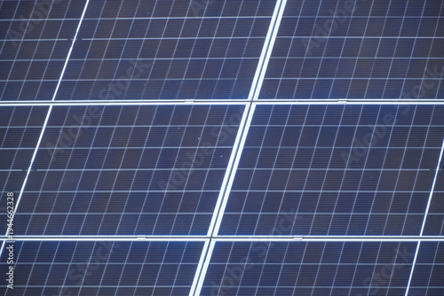 Solar panels close up.