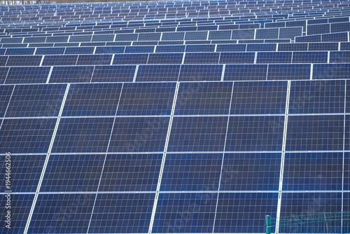 Solar panels close up.