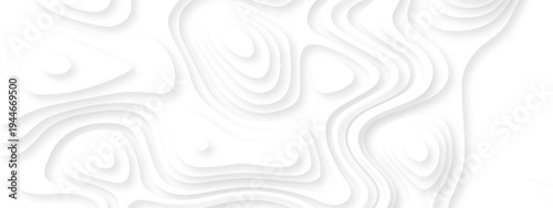 Vector lines seamless pattern sea map topography design. White wave paper curved reliefs Contour maps. Discovery topographic texture backdrop landscape earth style trail map geography design.