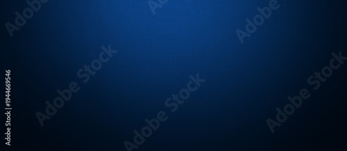 Tableau sur toile Deep navy blue gradient background with soft vignette and subtle light center