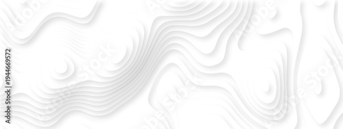 Vector lines seamless pattern sea map topography design. White wave paper curved reliefs Contour maps. Discovery topographic texture backdrop landscape earth style trail map geography design.