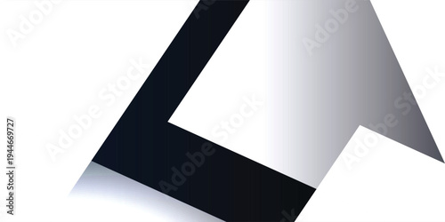 Geometric Optical Illusion Vector with Black and Gray Angular Shapes – Modern Abstract Design for Branding, Technology and Creative Visual Projects. Suitable for branding or presentations.