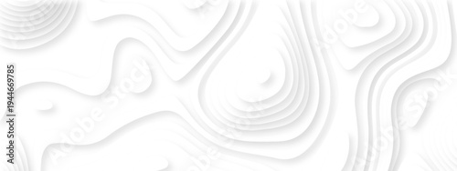 Vector lines seamless pattern sea map topography design. White wave paper curved reliefs Contour maps. Discovery topographic texture backdrop landscape earth style trail map geography design.